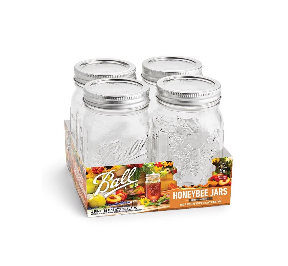 Ball 2179436 Regular Mouth Canning Jar, Glass