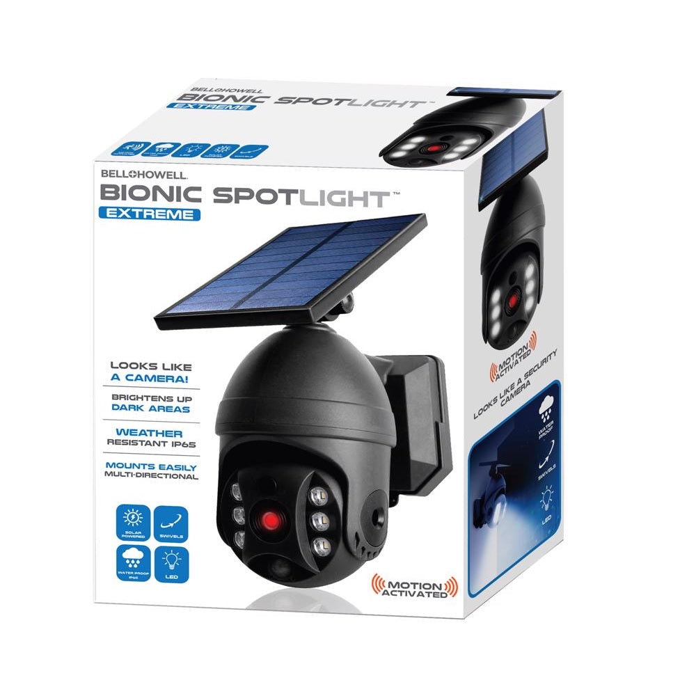 Bell+Howell 8713 Bionic Motion-Sensing LED Spotlight, Black
