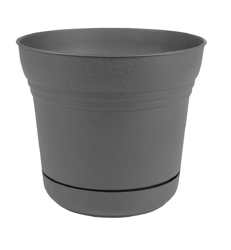 Vaso Bloem Saturn Con Sottovaso Integrato – 17,8 Cm, Resistente UV, Per Interni/esterni – Plastica Riciclabile