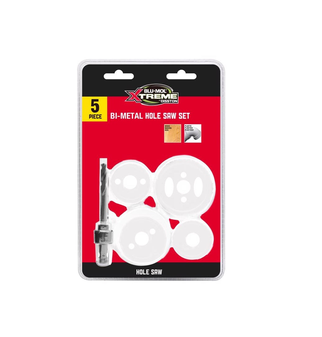 Blu-Mol Xtreme E0217028 Hole Saw Set, Bi-Metal