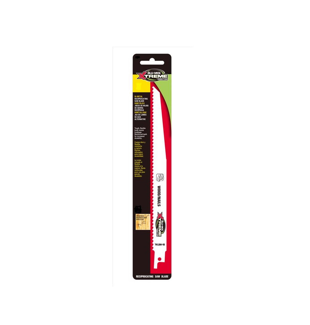 Blu-Mol Xtreme E0217107 Reciprocating Saw Blade, Bi-Metal