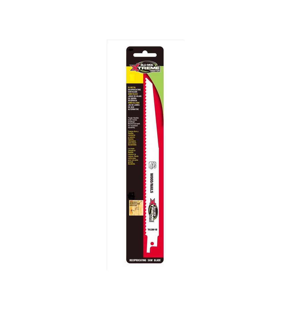 Blu-Mol Xtreme E0217109 Reciprocating Saw Blade, Bi-Metal