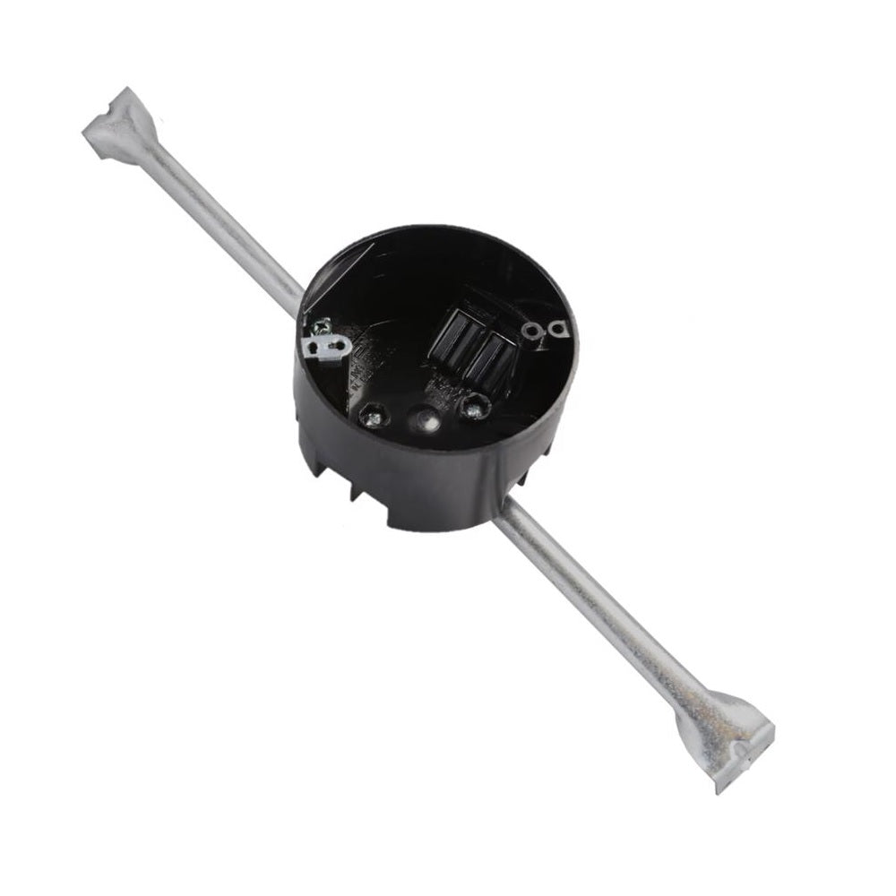 Cantex EZ20CHG EZ Box New Work Electrical Box with Hanger Bar, Black — LIfe and Home