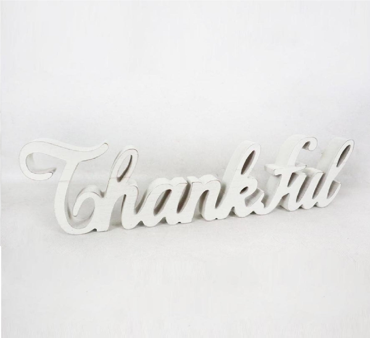 Celebrations JK39944L Thankful Tabletop Decoration