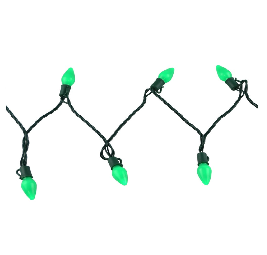 Celebrations LEDR8-C750SCGRA Platinum Christmas LED Light Set, Green