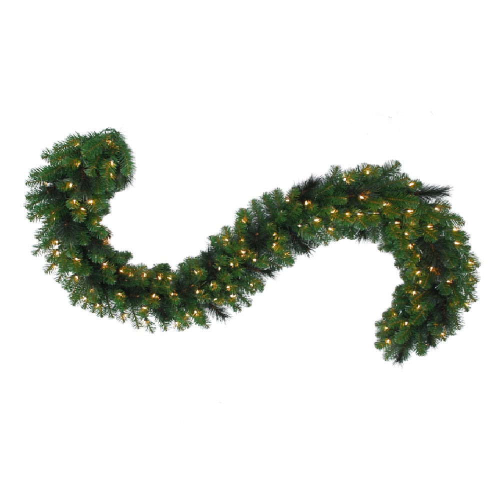 Celebrations MPGARL-9-CLA Prelit Pine Christmas Garland, 9' L
