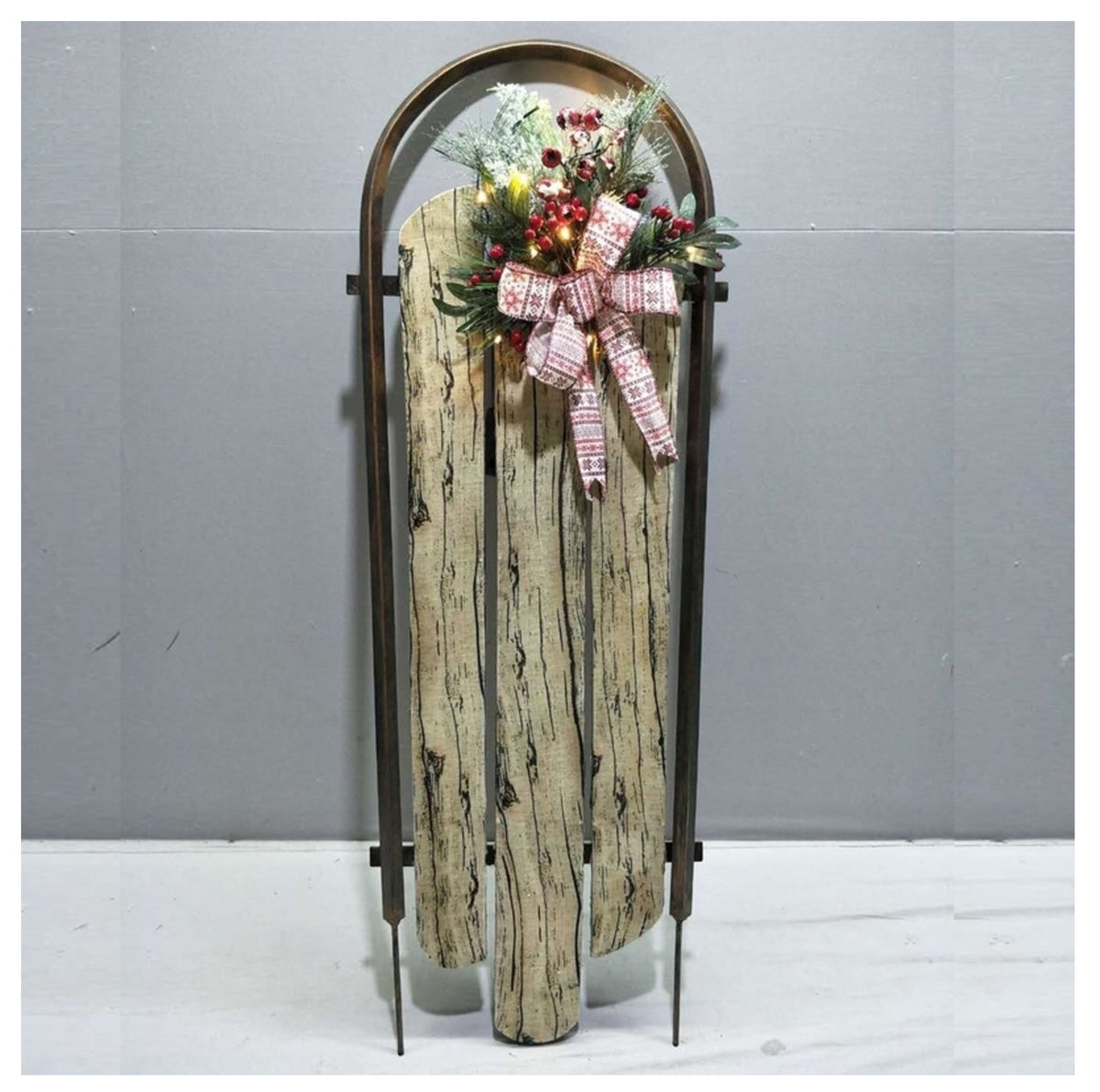 Celebrations 53300-71 Sleigh Outdoor Decor, Brown