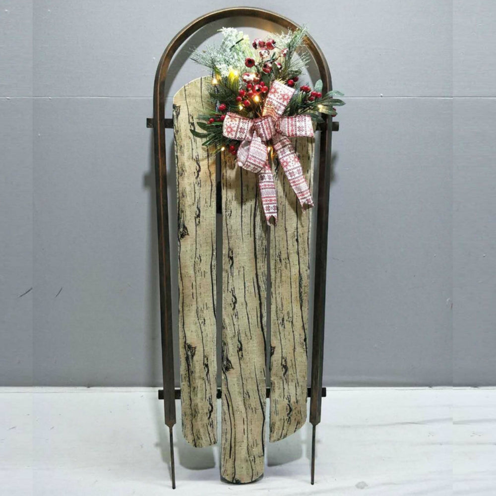 Celebrations 53300-71 Sleigh Outdoor Decor, Brown