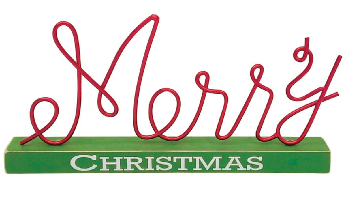 Celebrations XW07135 Merry Christmas Tabletop Decoration