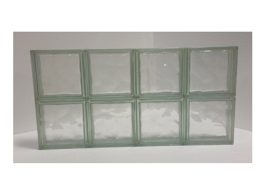 Clear Choice CCP32X16SNUBIO Nubio Glass Block Panel, 31" W