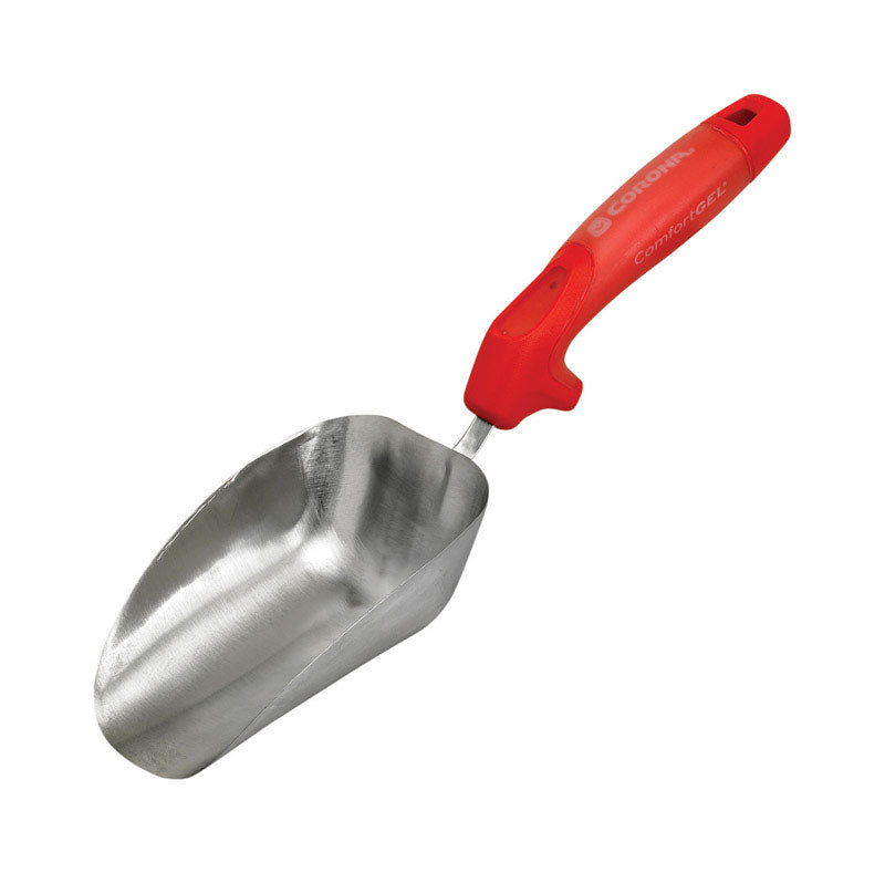 Corona CT 3364 ComfortGEL Ergonomic Handle Scooper, Steel, Red, 7"