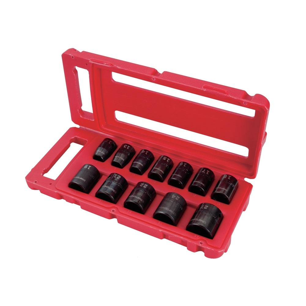 Craftsman CMMT15885 Metric Deep Impact Socket Set, 1/2 Inch