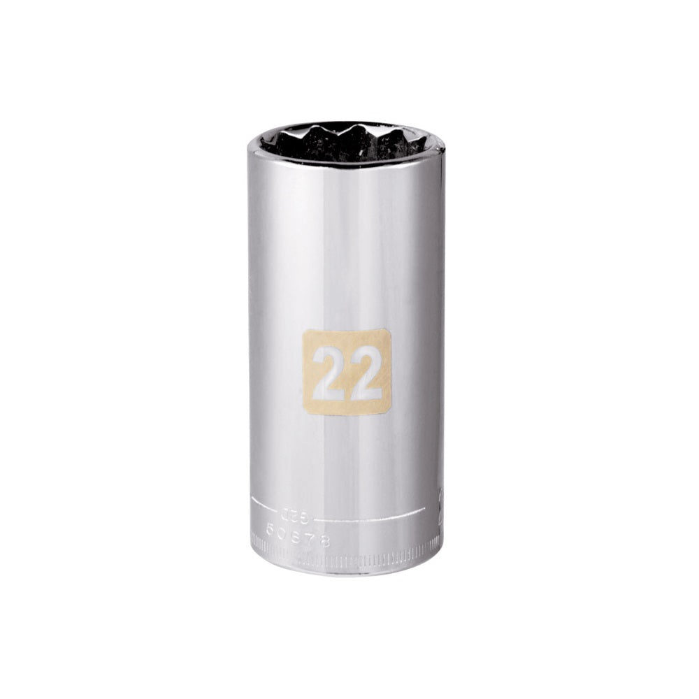 Craftsman CMMT44298 Metric 12 Point Deep Socket, 22 MM x 3/8 Inch