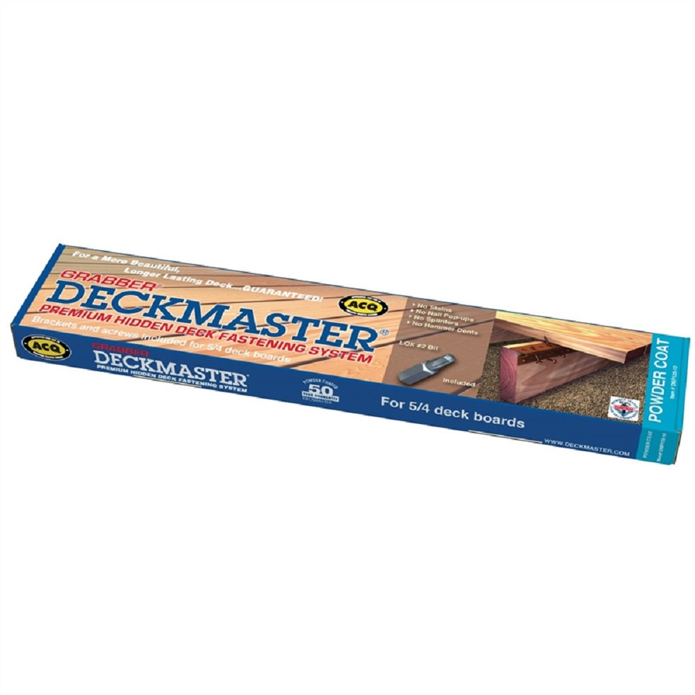 Deckmaster DMP125-10 Powder Coated Hidden Deckbracket Kit, Galvanized