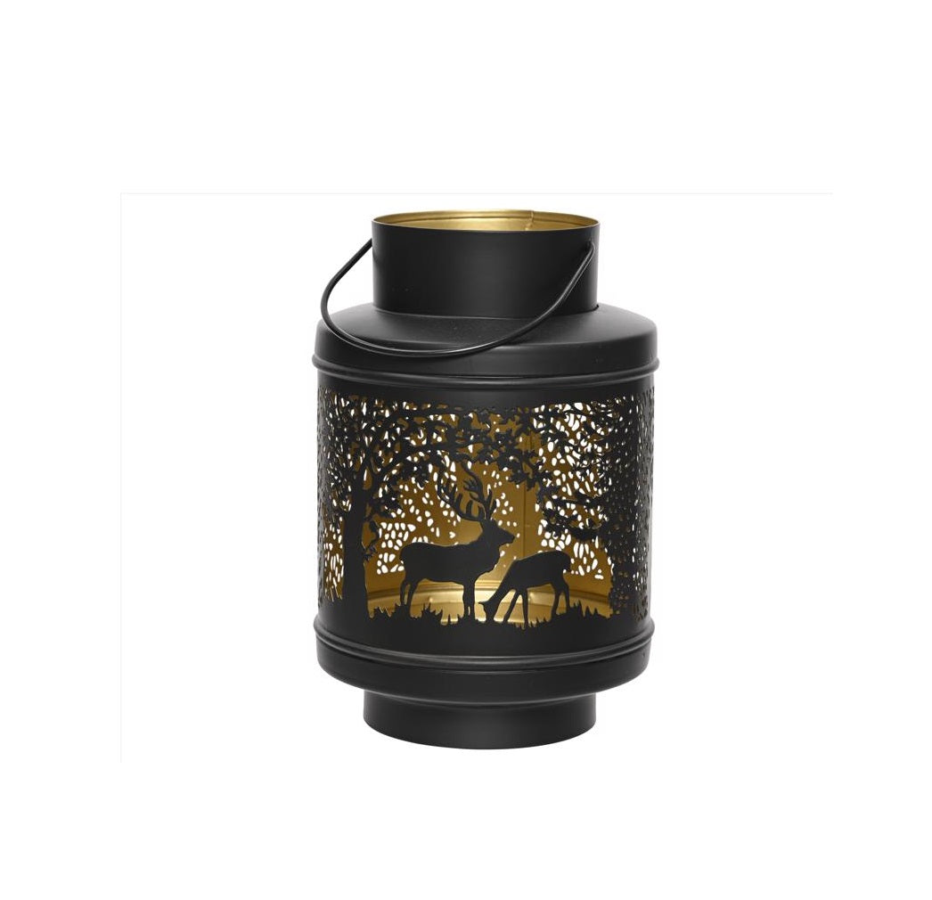 Decoris 523238 Deer Lantern, Iron