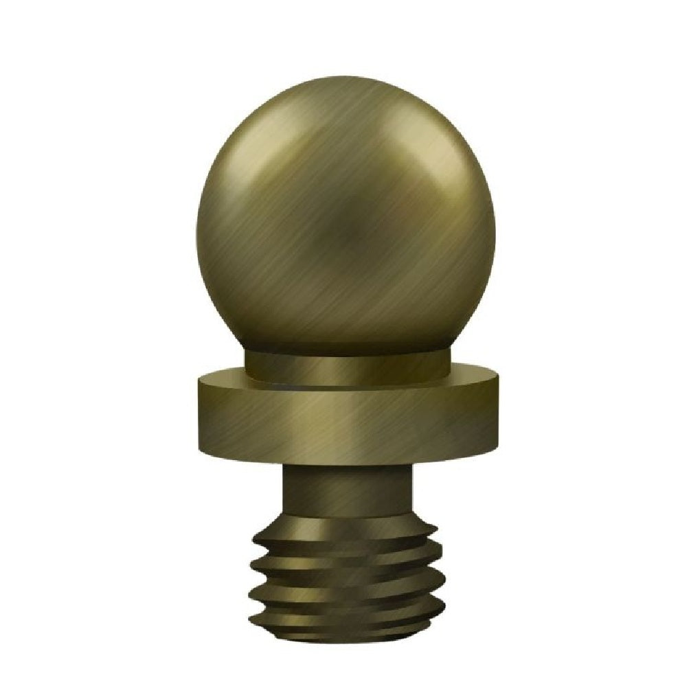 Deltana CHBT5 Hinge Ball Tip, Antique Brass