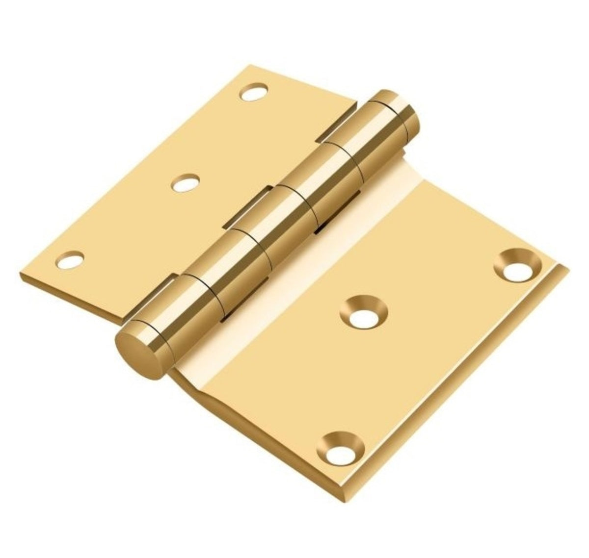 Deltana DHS3035CR003 Half Surface Hinge, Lifetime Brass, 3" x 3-1/2"