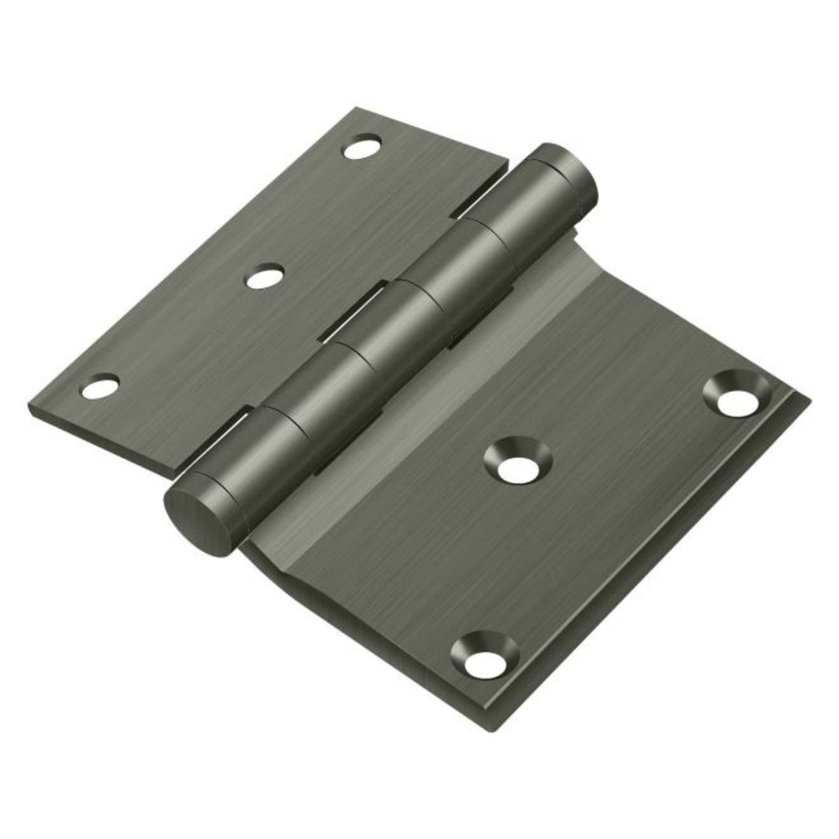 Deltana DHS3035U15A Half Surface Hinge, Antique Nickel, 3" x 3-1/2"