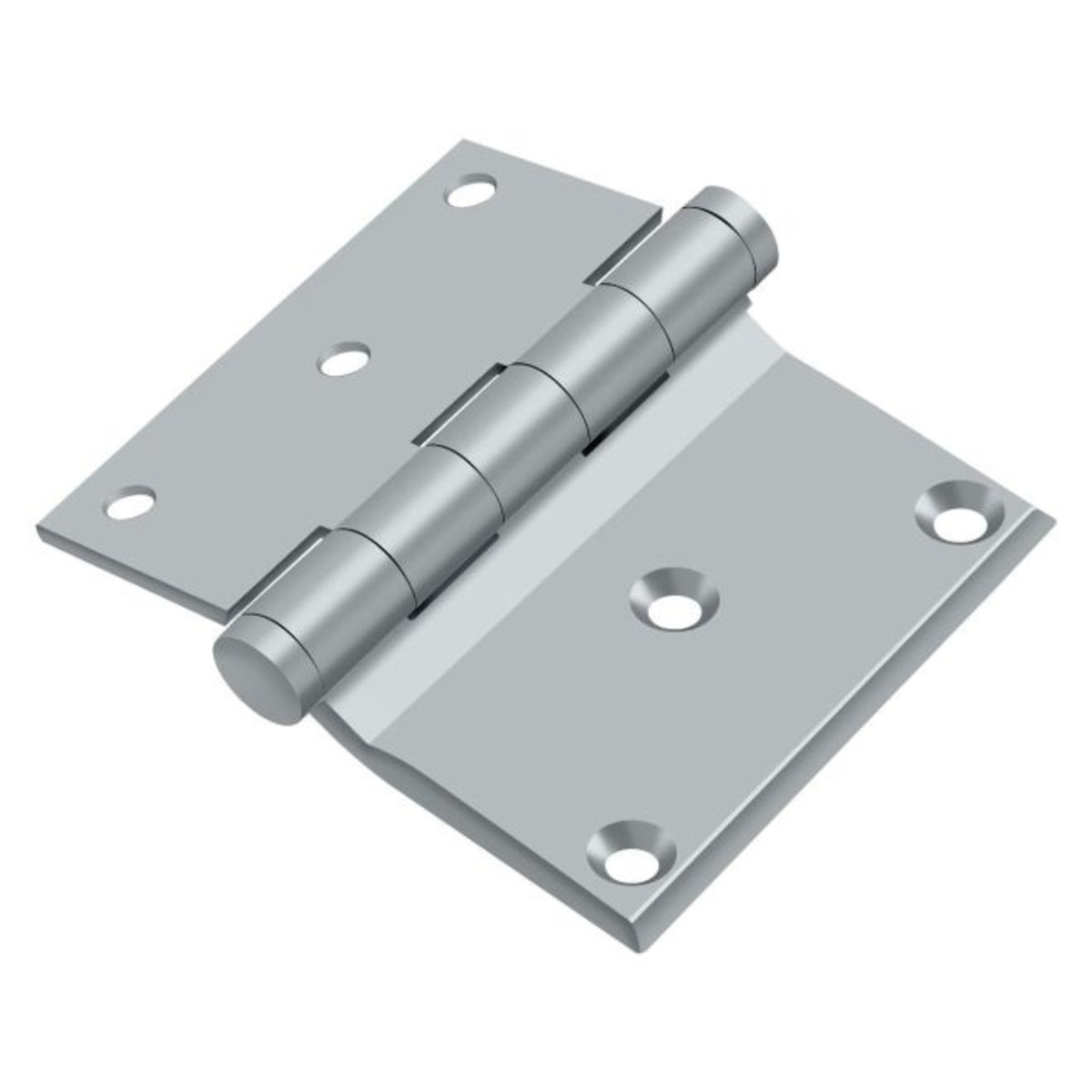 Deltana DHS3035U26D Half Surface Hinge, Satin Chrome, 3" x 3-1/2"