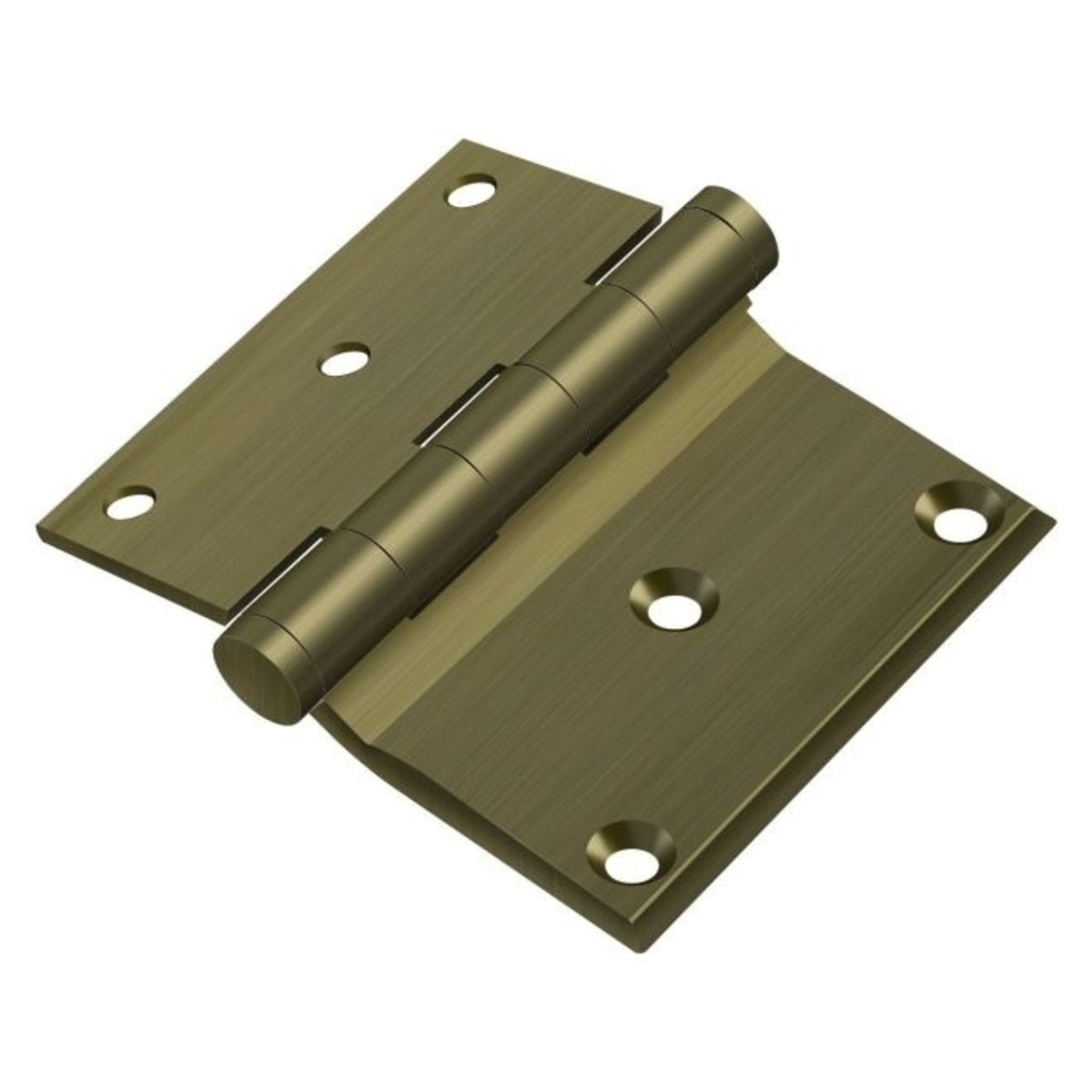 Deltana DHS3035U5 Half Surface Hinge, Antique Brass, 3" x 3-1/2"