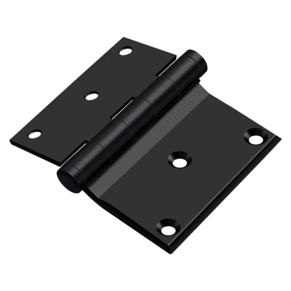 Deltana DHS3035U19 Half Surface Hinge, Black, 3" x 3-1/2"