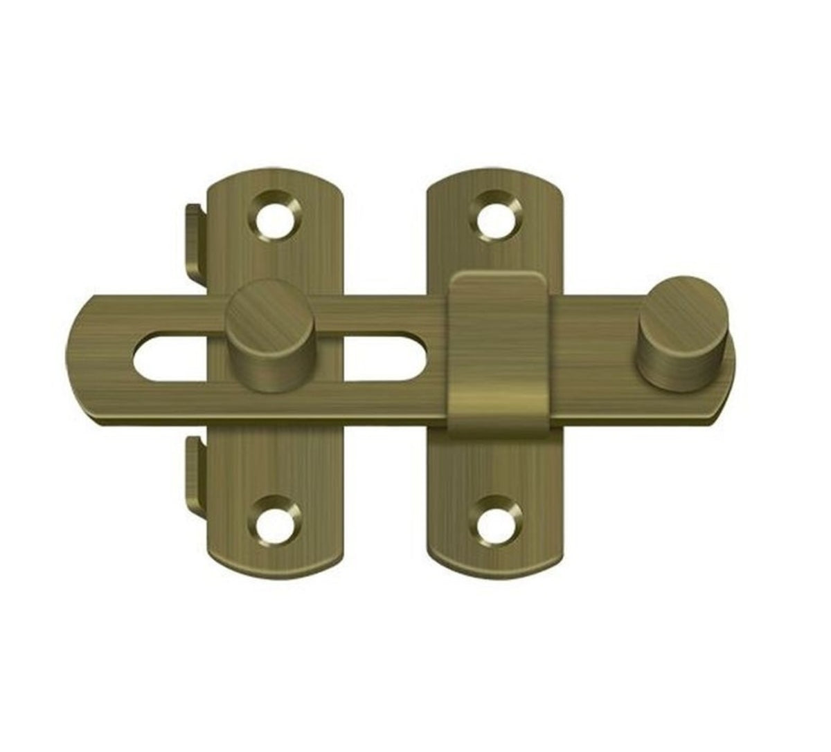 Deltana DL35U5 Drop Latch, 3-1/2", Antique Brass