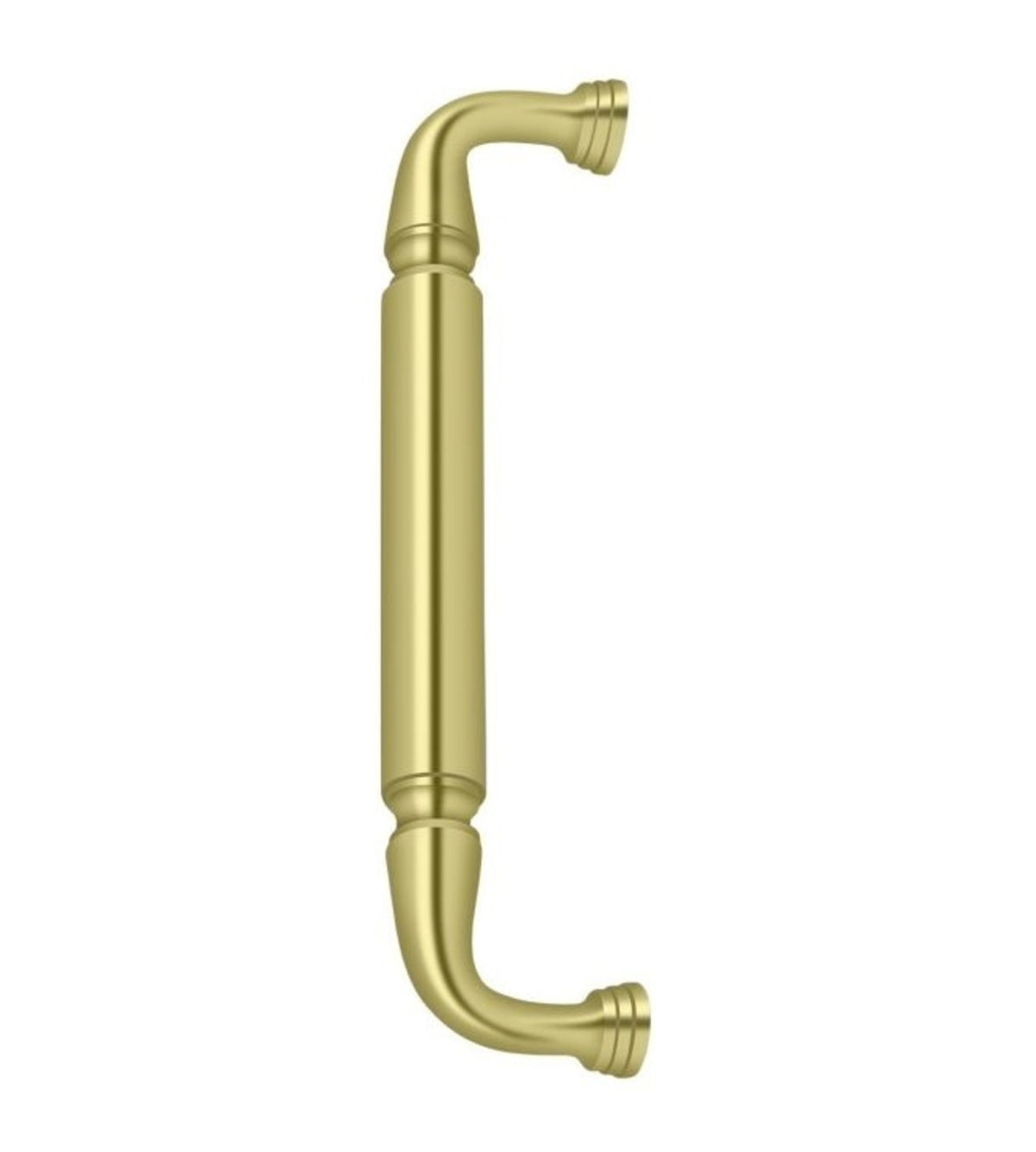 Deltana DP2575U3 Door Pull without Rosette, 10", Bright Brass