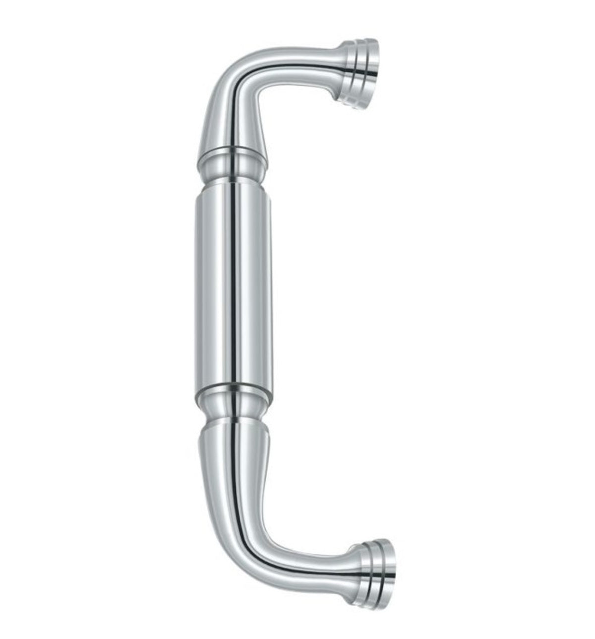 Deltana DP2574U26 Door Pull without Rosette, 8", Bright Chrome