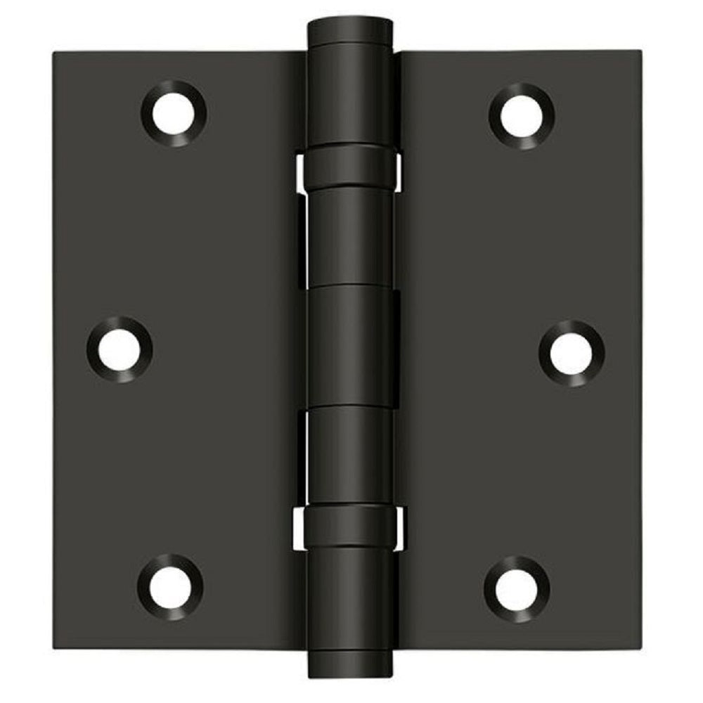 Deltana DSB35B10B Square Hinge, Ball Bearings, Oil Rubbed Bronze, 3-1/2" x 3-1/2"