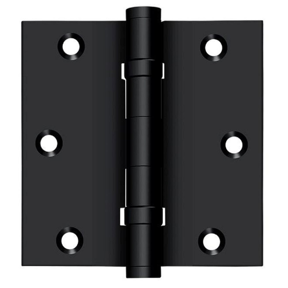 Deltana DSB35B19 Square Hinge, Ball Bearings, Black, 3-1/2" x 3-1/2"