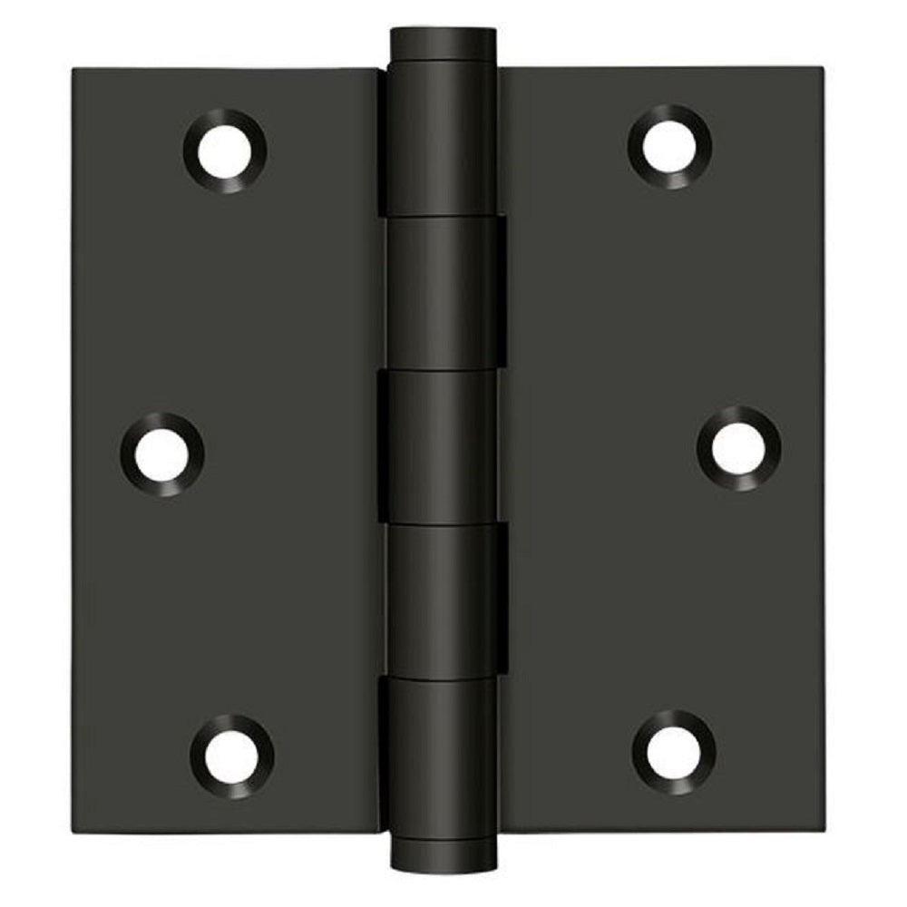 Deltana DSB3510B Square Hinge, Oil Rubbed Bronze, 3-1/2" x 3-1/2"