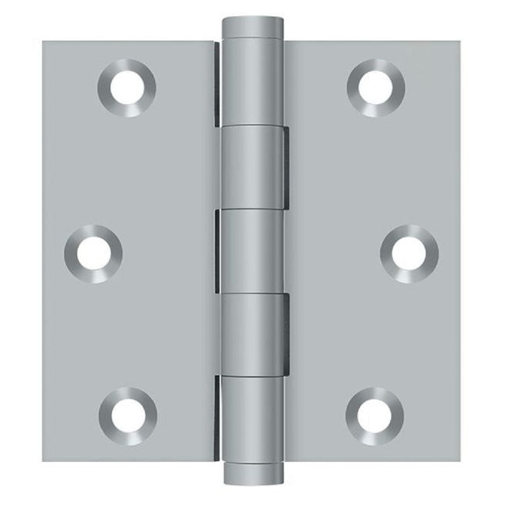 Deltana DSB326D Square Hinge, Satin Chrome, 3" x 3"