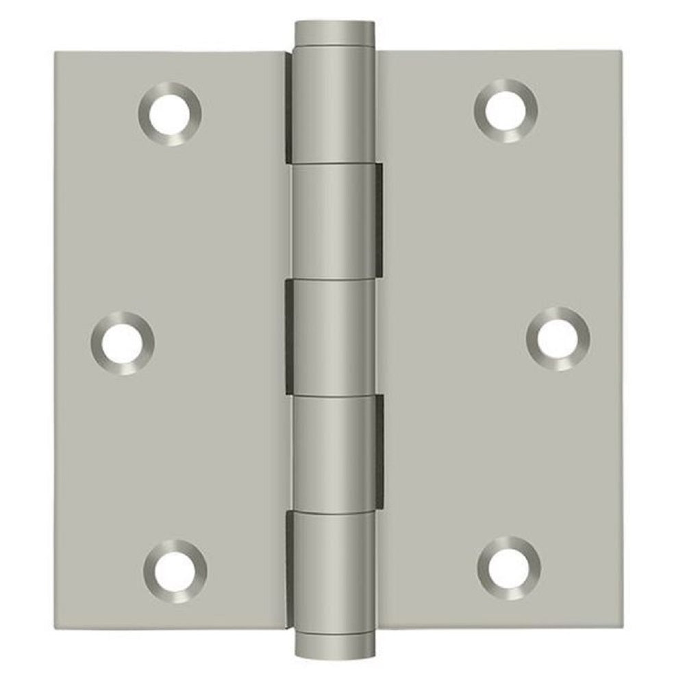 Deltana DSB3515-R Square Hinge, Residential, Satin Nickel, 3-1/2" x 3-1/2"