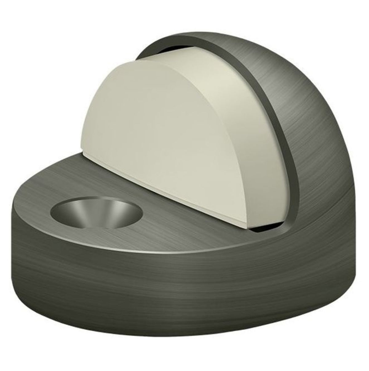 Deltana DSHP916U15A High Profile Dome Door Stop, Antique Nickel