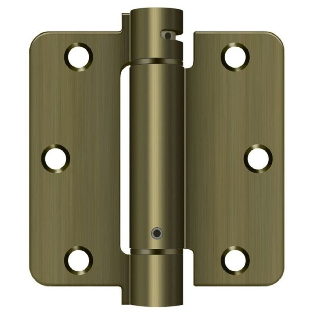 Deltana DSH35R45 Spring Hinge, Antique Brass