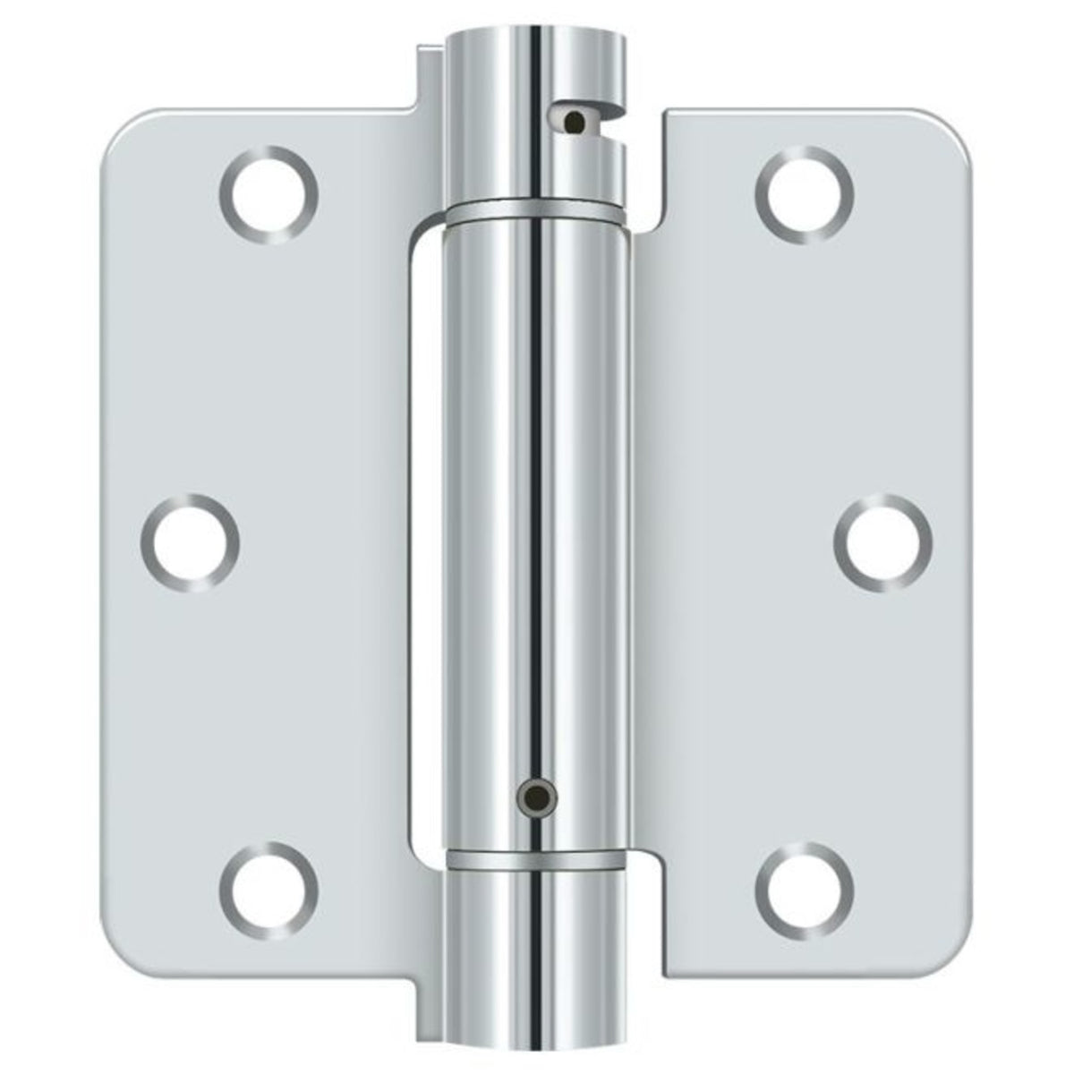 Deltana DSH35R426 Spring Hinge, Bright Chrome