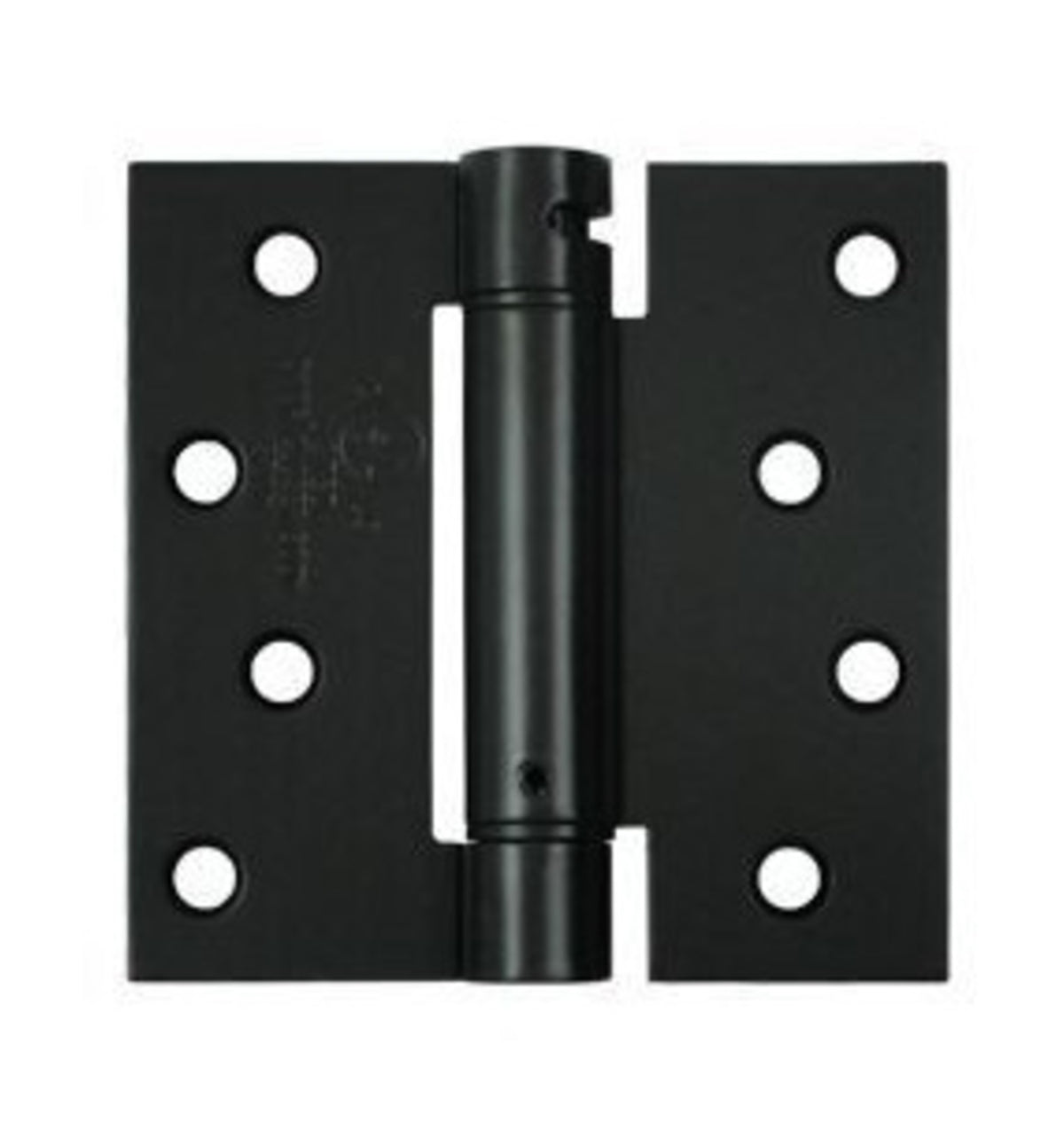 Deltana DSH44U1B Spring Hinge, Flat Black, 4" x 4"