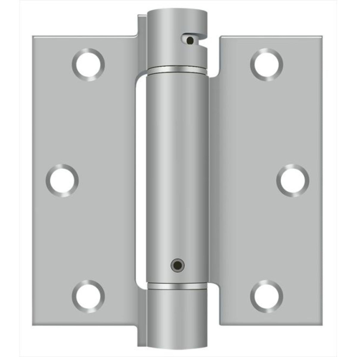 Deltana DSH35U32D Spring Hinge, Satin Stainless Steel, 3-1/2" x 3-1/2"