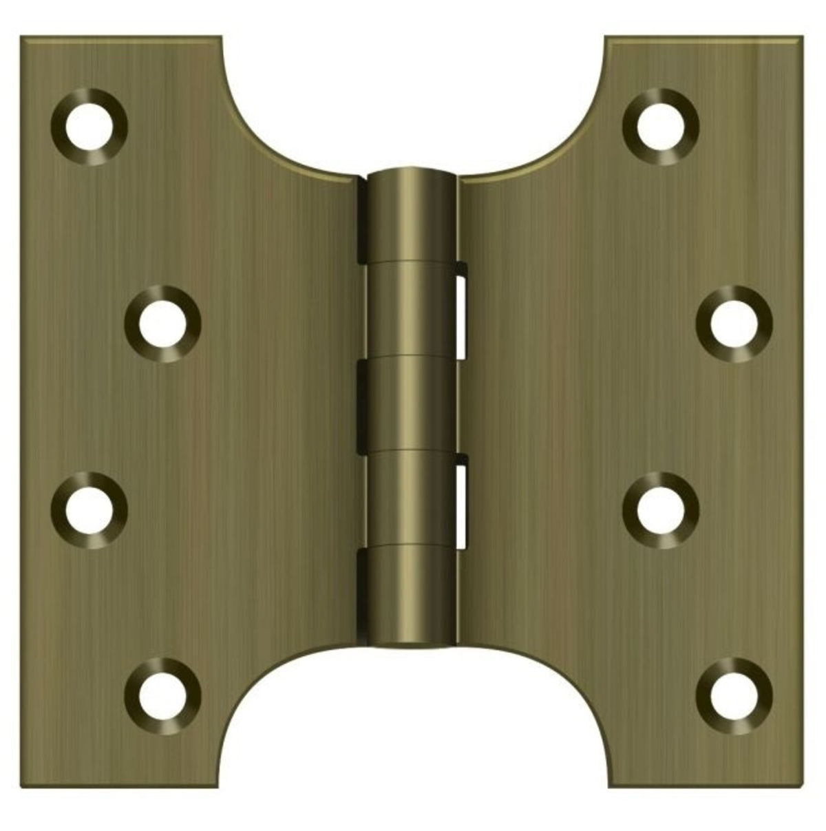 Deltana DSPA4040U5 Parliament Hinge, Antique Brass, 4" x 4"