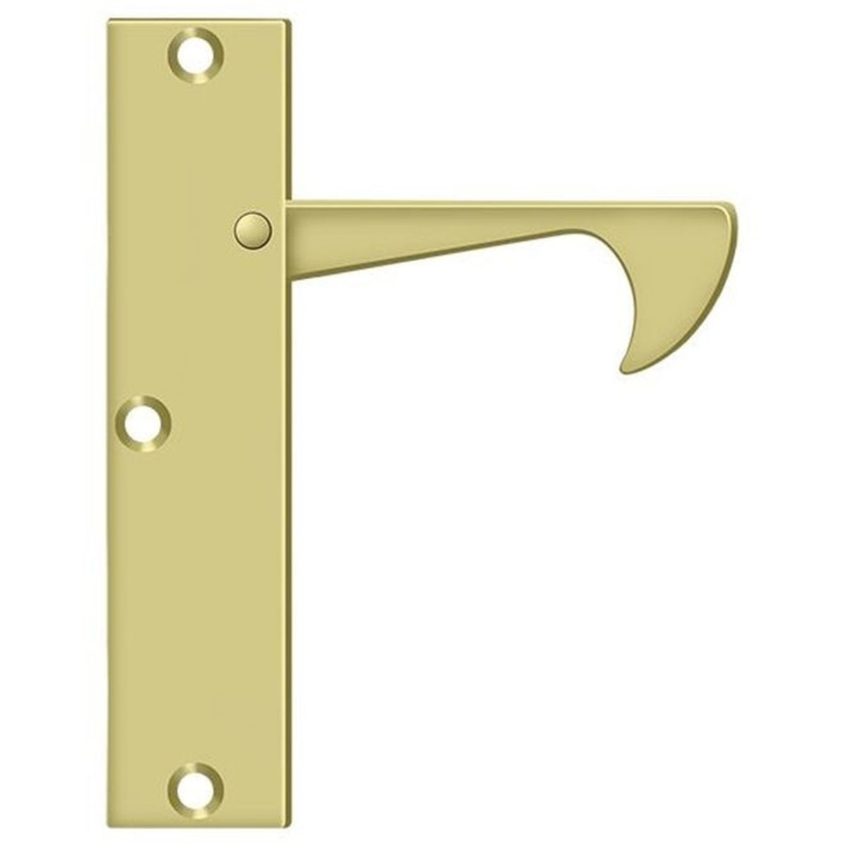 Deltana EPT425U3 Thin Edge Pull, Bright Brass, 4-1/4"