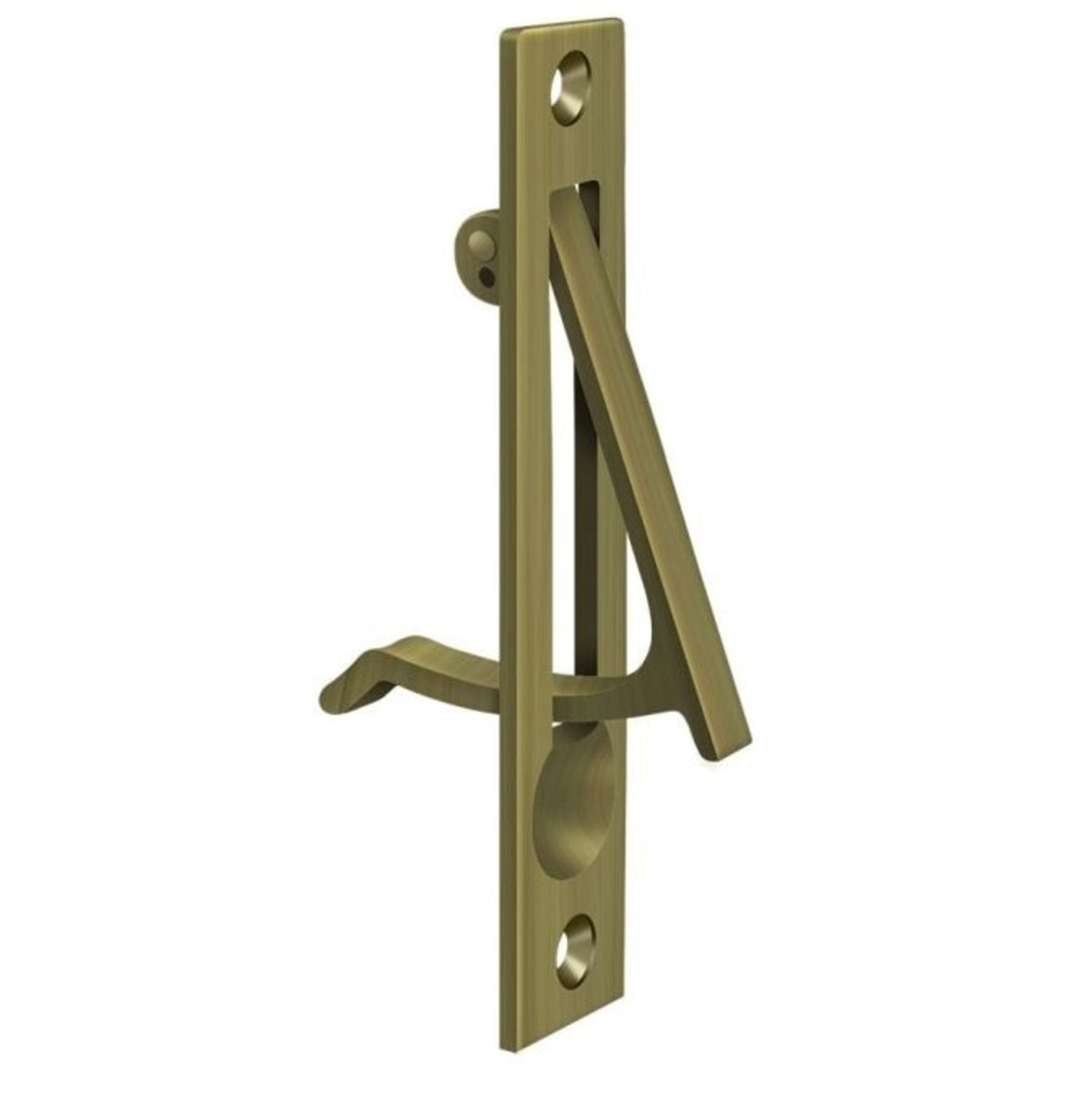 Deltana EP475U5 Edge Pull, Antique Brass, 4"