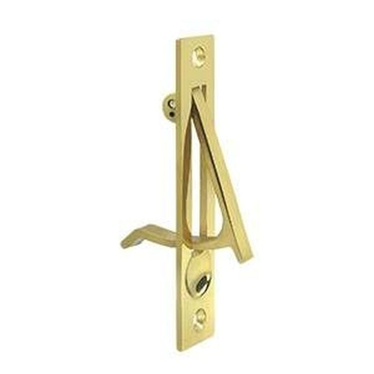 Deltana EP475U3-UNL Edge Pull, Unlacquered Bright Brass, 4"