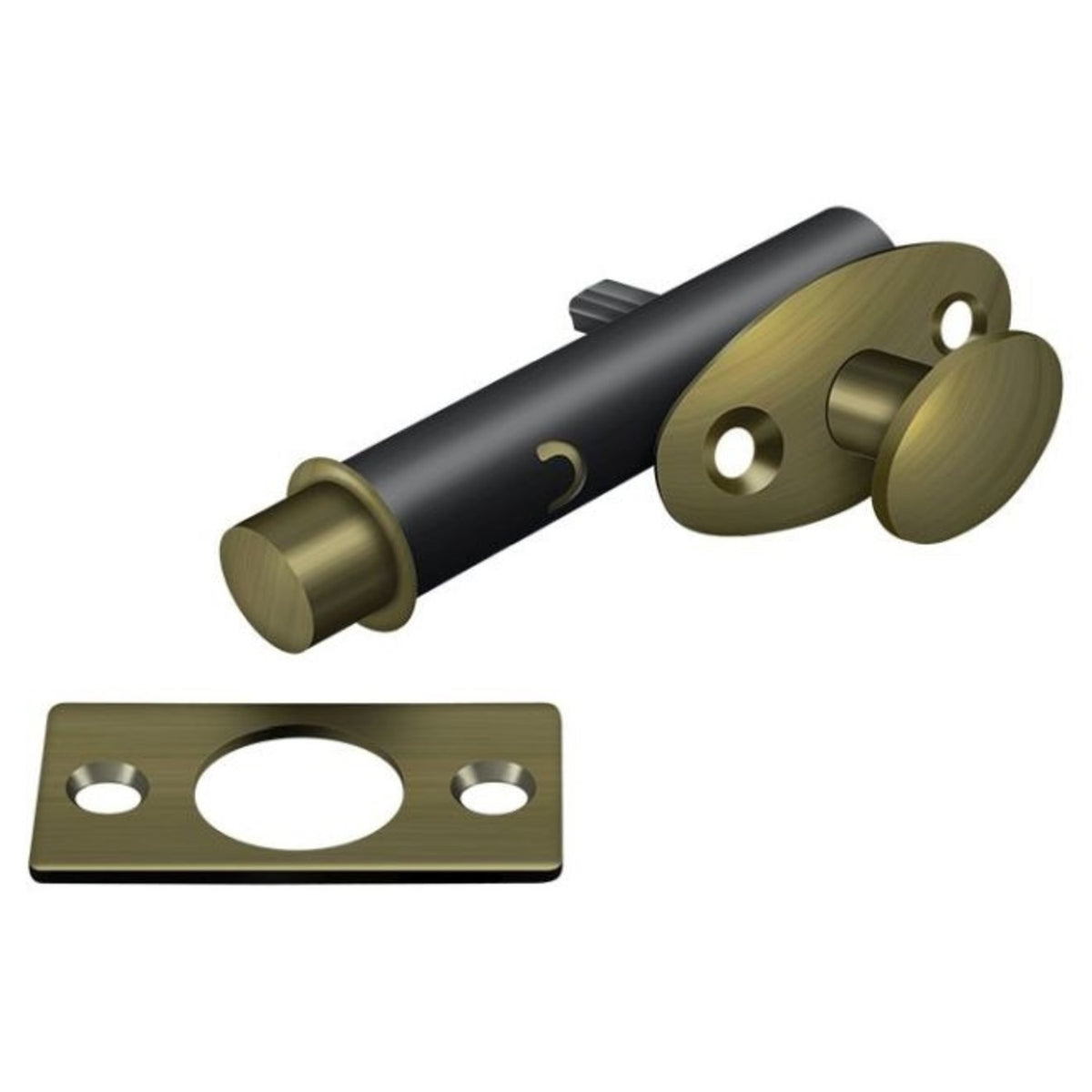 Deltana MB175U5 Mortise Bolt, Antique Brass