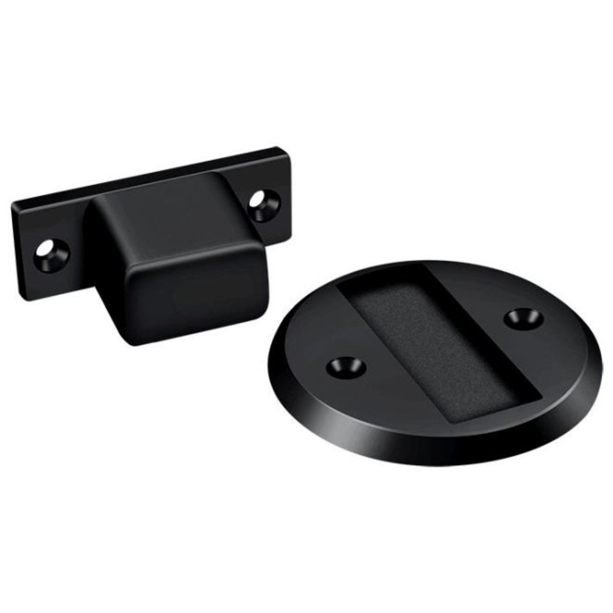 Deltana MDHF25U19 Magnetic Door Holder Flush, Black