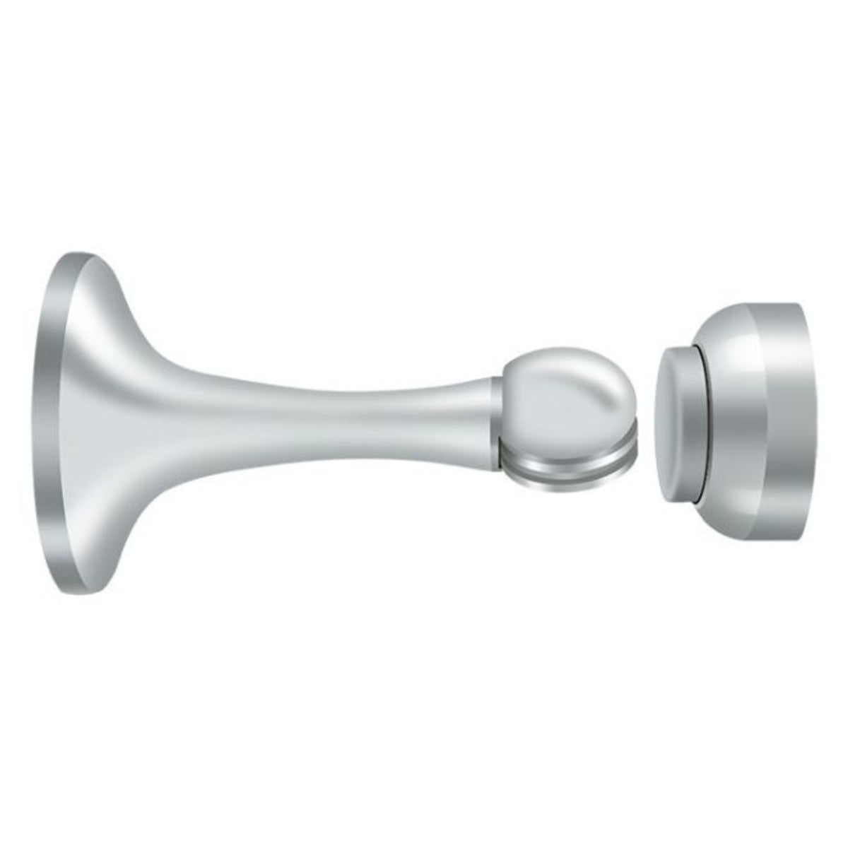 Deltana MDH30U26 Magnetic Door Holder, Bright Chrome, 3"