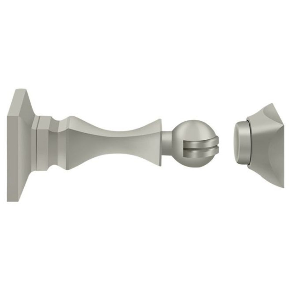 Deltana MDH35U15 Magnetic Door Holder, Satin Nickel, 3-1/2"