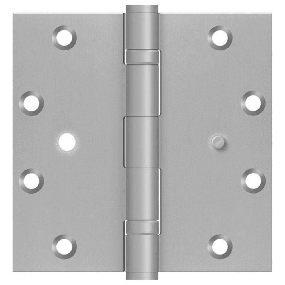 Deltana SS55BBU32D-SEC Full Mortise Door Hinge, Satin Stainless Steel, 5" x 5"