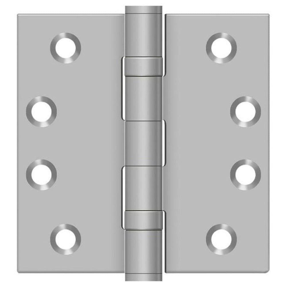 Deltana SS44BU32D Full Mortise Door Hinge, Satin Stainless Steel, 4"