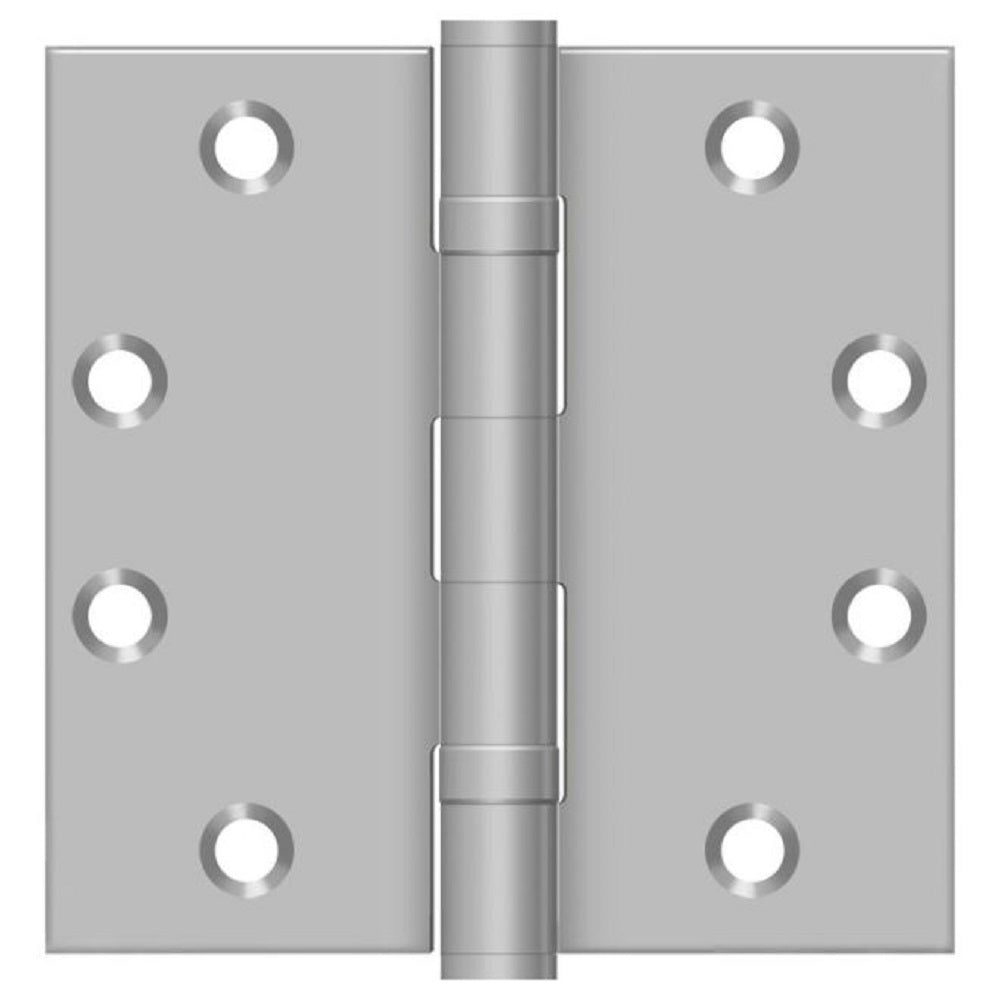 Deltana SS45BU32D Full Mortise Door Hinge, Satin Stainless Steel, 4-1/2" x 4-1/2"