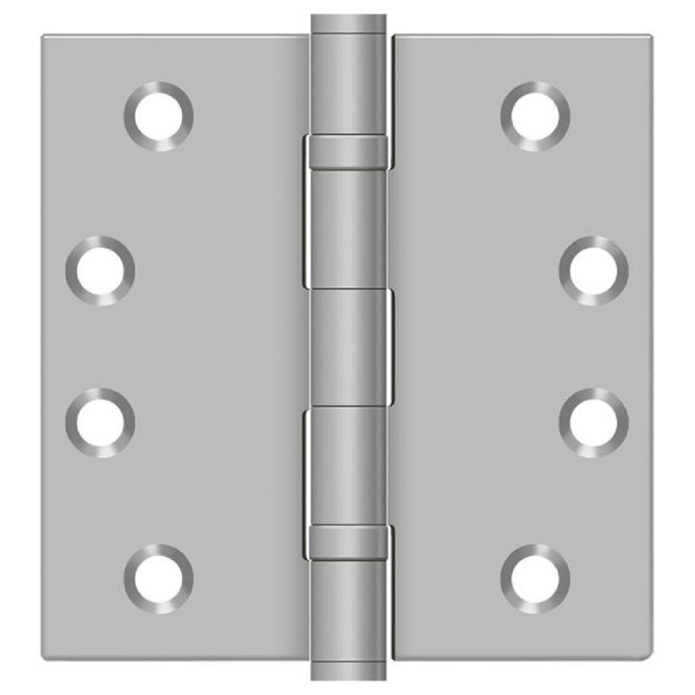 Deltana SS44BU32D-R Full Mortise Door Hinge, Satin Stainless Steel, 4"